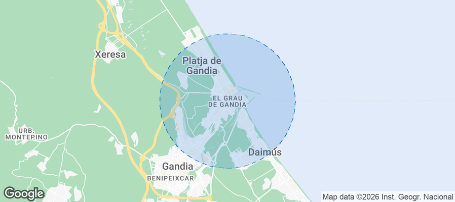 Grau de Gandia Airbnb map